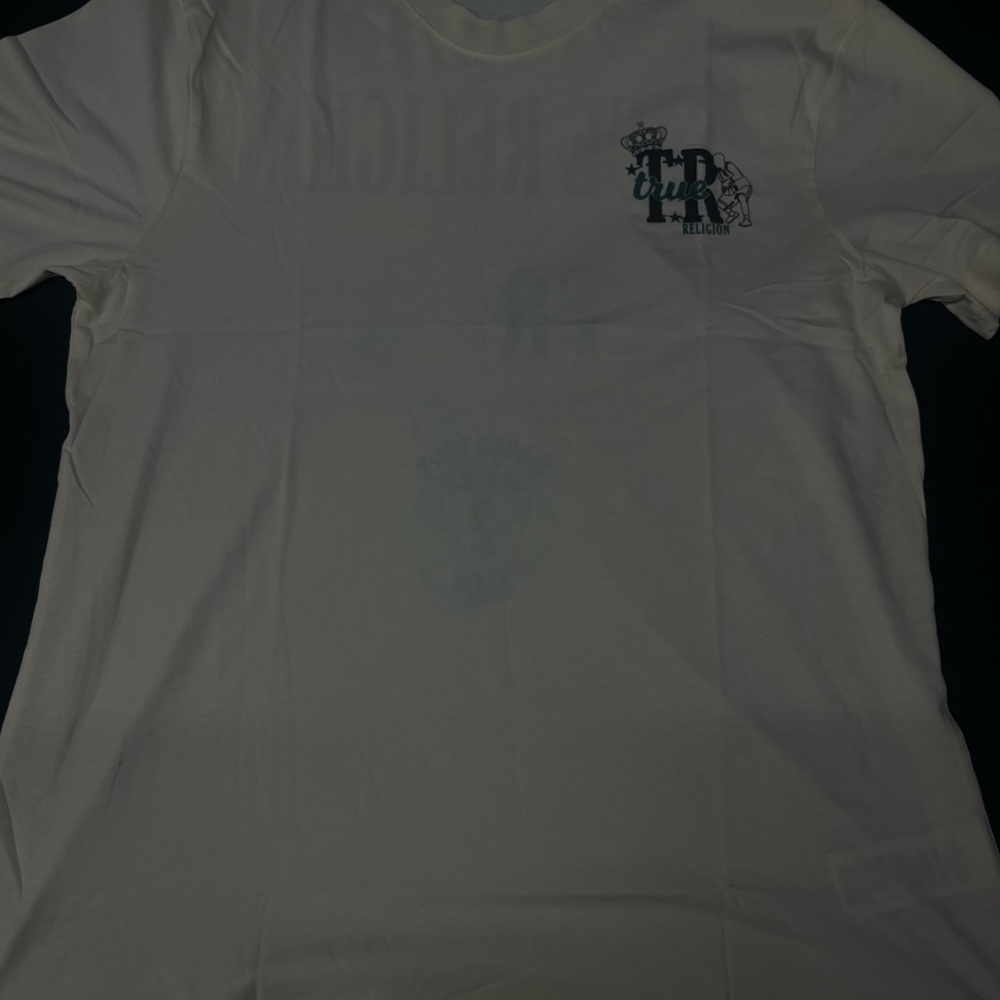 True Religion Cream Graphic Tee